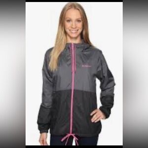 Columbia Women's Two-Tone Jacket with Pink Zipper. Size L